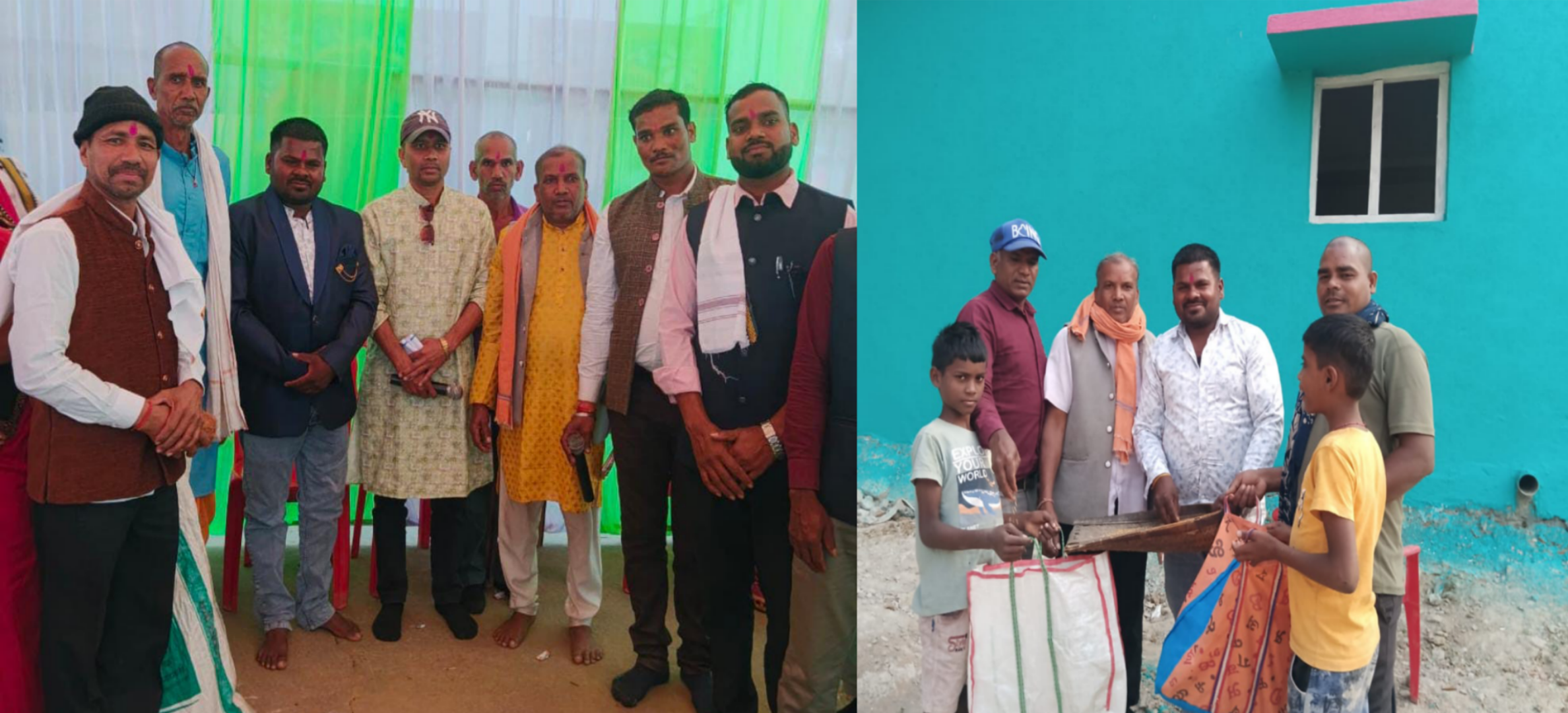 छेरछेरा और मां शाकंभरी जयंती सराईपाली में मनाई गई शामिल हुए सरपंच संजय राज